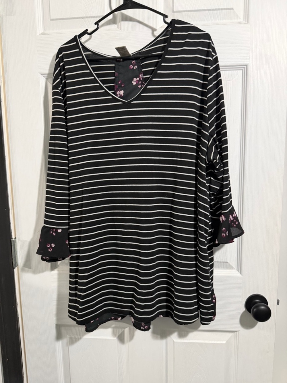 Stripped Plus Size Blouse